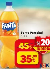 FANTA PORTAKAL KOLA 1 L